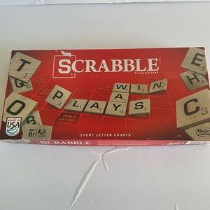 Hasbro Scrabble Crossword Board Game OPEN BOX